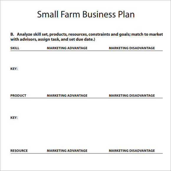 small business plan format