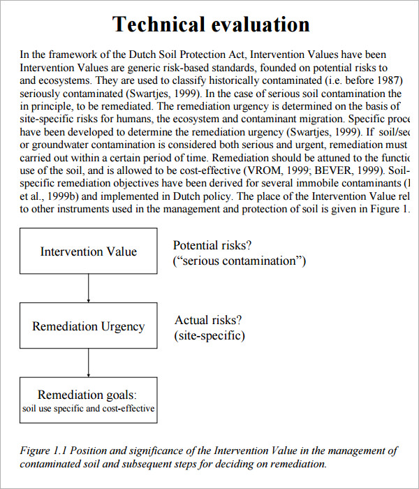 technical evaluation report template