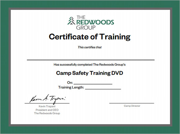 20 Training Certificate Templates Sample Templates