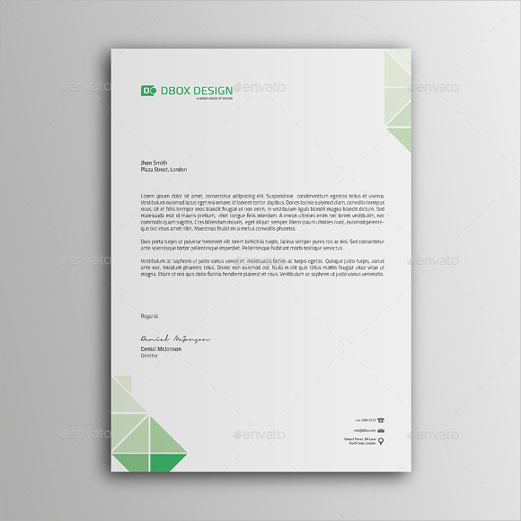 personal letterhead sample