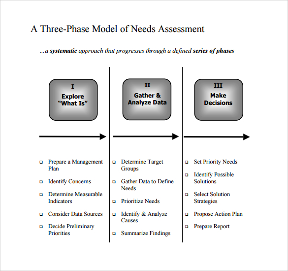 comprehensive needs assessment templates