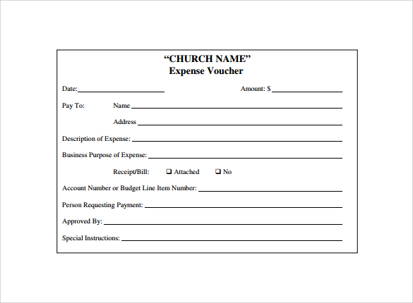 payment vocher form template