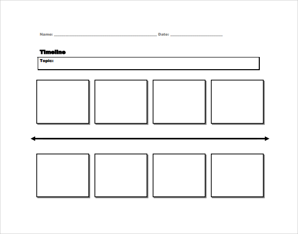 printable template of timeline for history