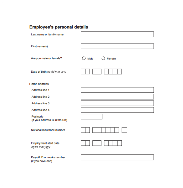 starter blank checklist template