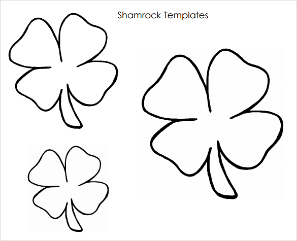 printable shamrock template