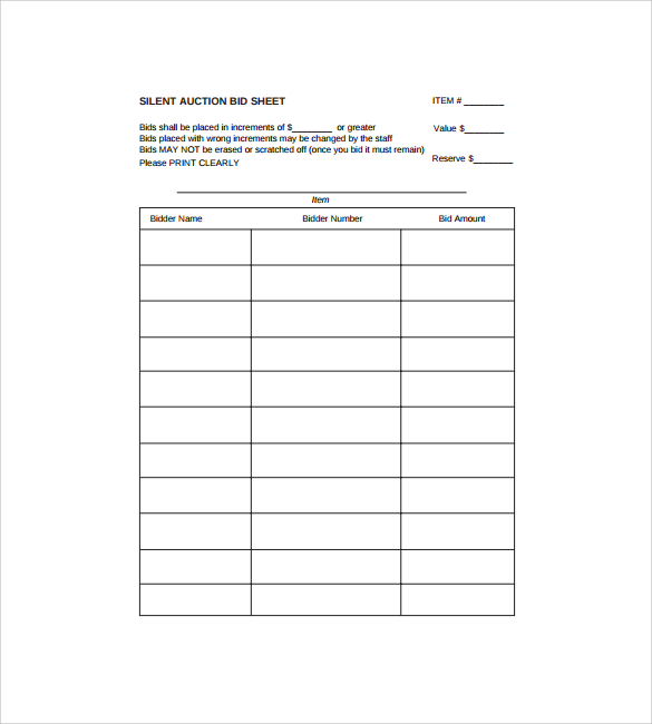 free-21-sample-silent-auction-bid-sheet-templates-in-ms-word-pdf