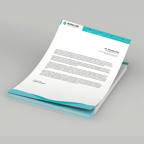 standard company letterhead template