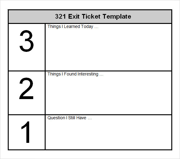 24 Printable Exit Ticket Templates Word Pdf Templatelab Exit Ticket 