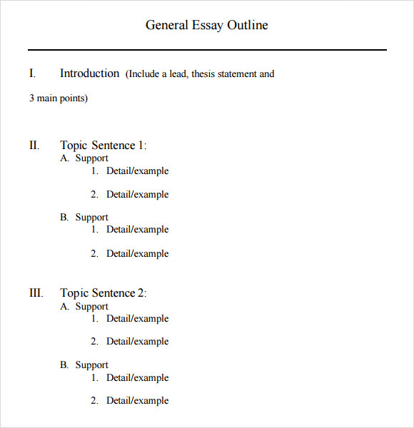 FREE 13+ Sample Blank Outline Templates in PDF MS Word Google Docs