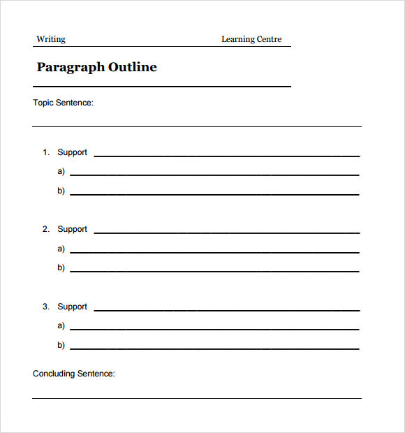 Blank-Paragraph-Outline-Template.jpg (580×620) (With ...