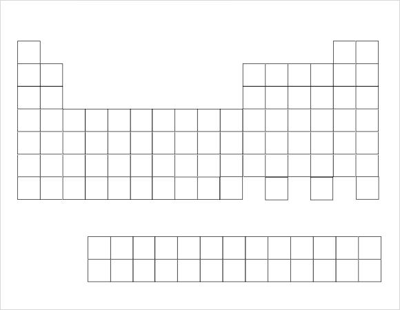 table color worksheet periodic the 7 Template Sample  Documents Download Blank Table  Free