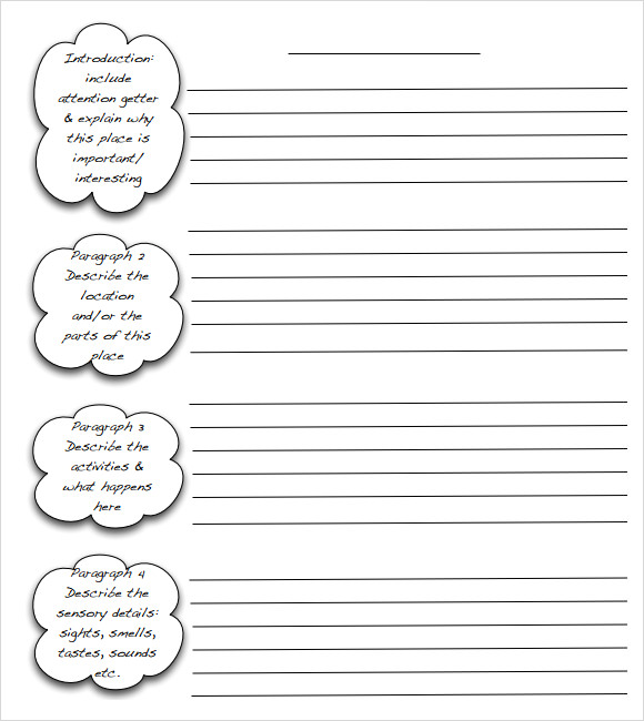 Descriptive Essay Template