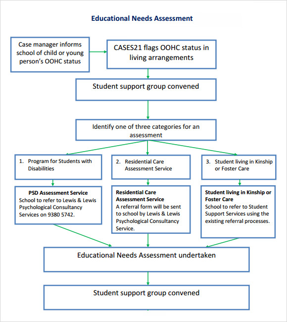 educational needs assessment template