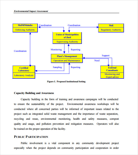 Environmental Impact Report Template Best Template Ideas