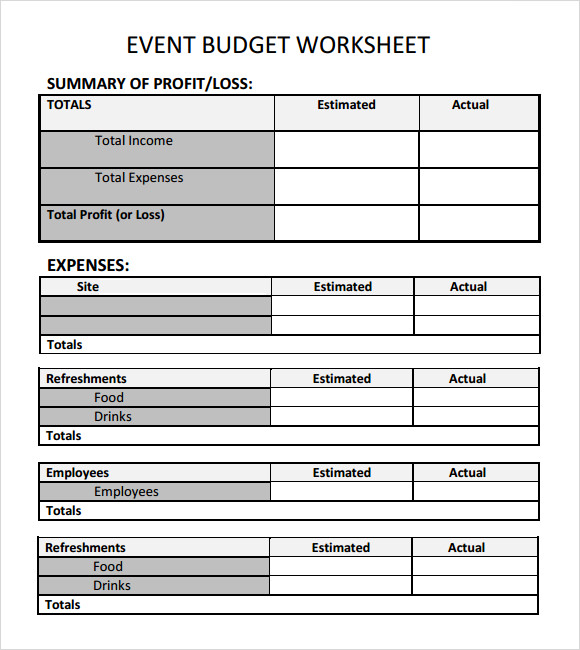 FREE 14 Event Budget Templates In Google Docs Google Sheets Excel 
