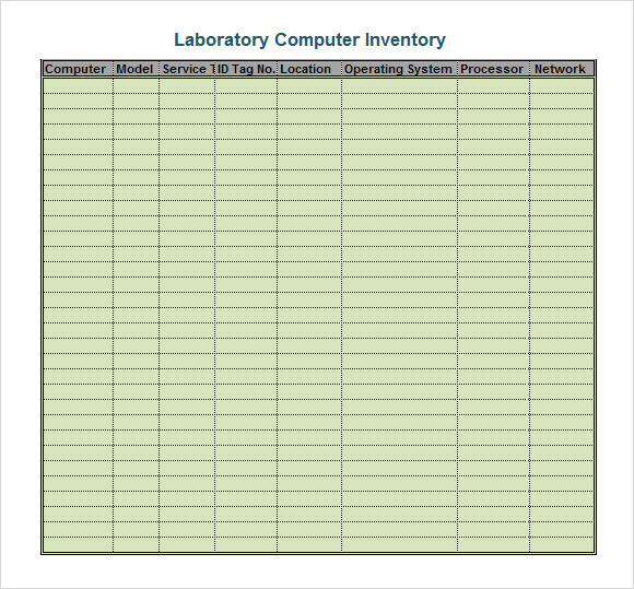 excel computer inventory template