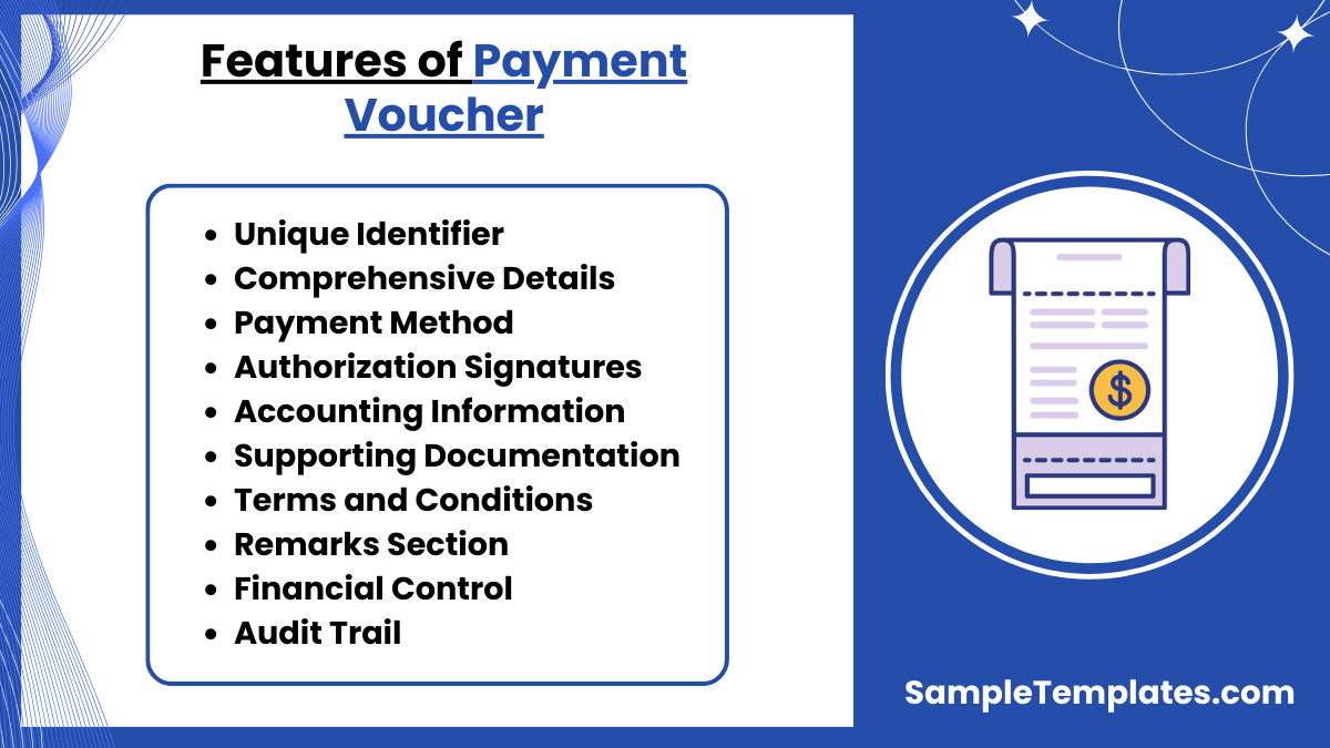 features of payment voucher