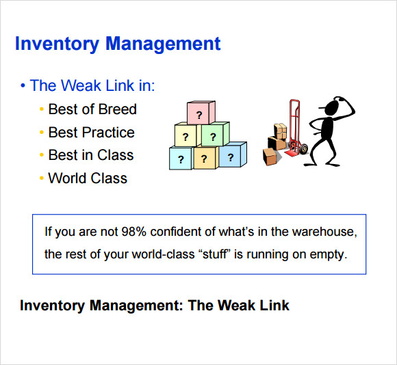free inventory management template