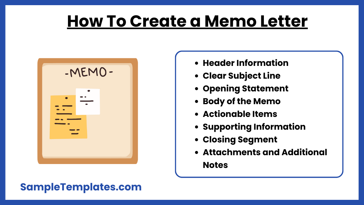 how to create a memo letter