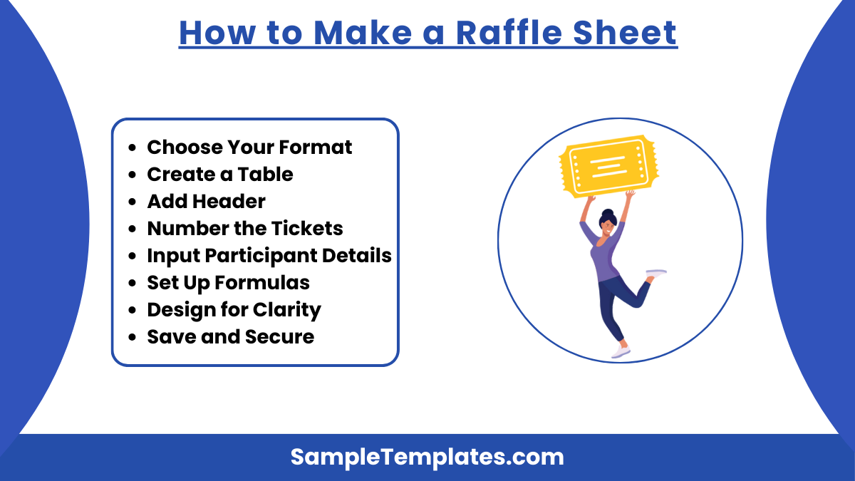 how to make a raffle sheet