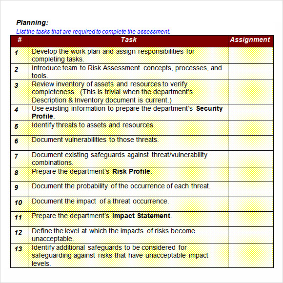 risk management assignment pdf