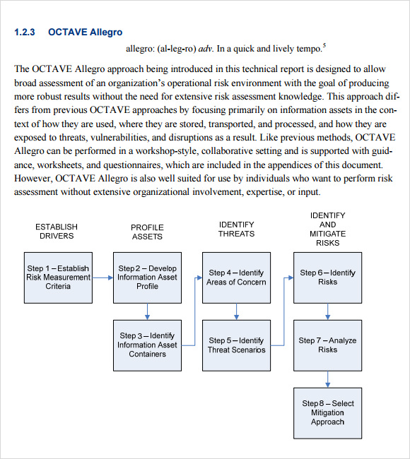 Free 12 Sample Security Risk Assessment Templates In Pdf Ms Word Excel