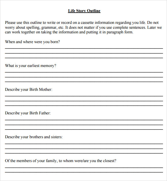 FREE 9+ Story Outline Samples in PDF MS Word