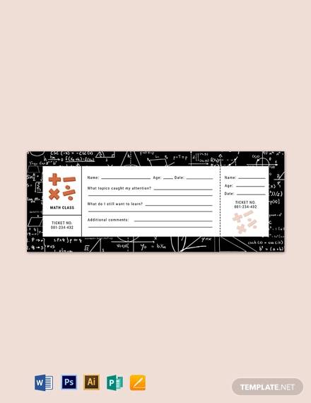 math exit ticket template