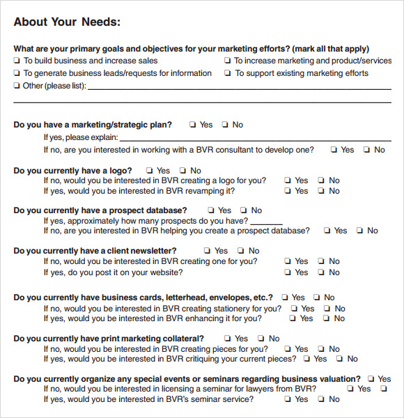 Free 7 Sample Needs Assessment Templates In Pdf Ms Word 