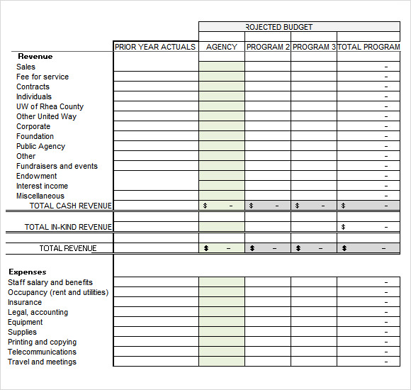 FREE 13  Non Profit Budget Samples in Google Docs Google Sheets