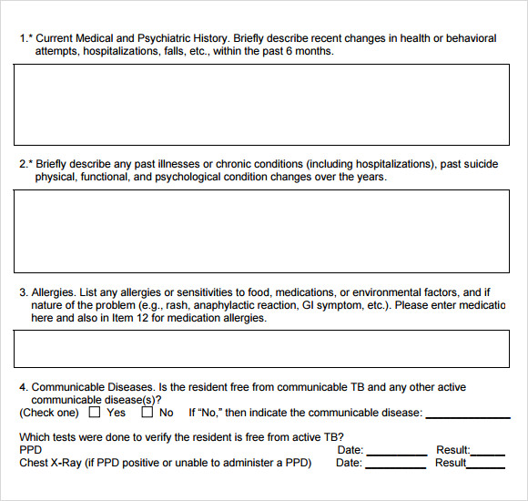 nurse physical assessment sheets