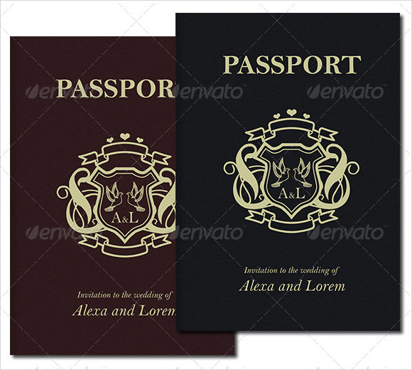 photoshop invitation template passport Passport   Samples Sample  Templates 9