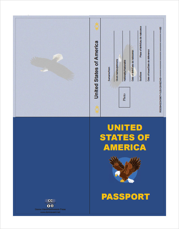 passport template sample