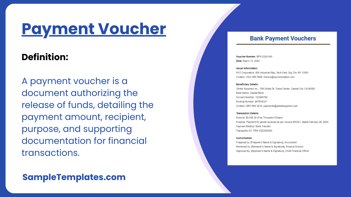 Payments Voucher