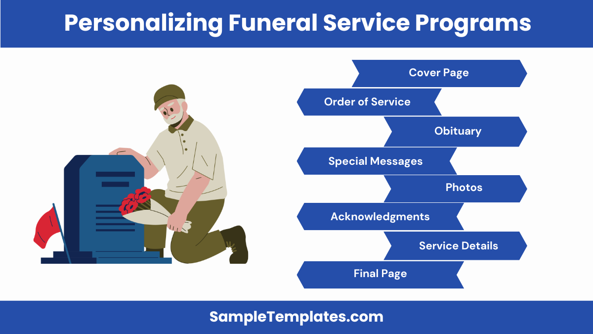 personalizing funeral service programs