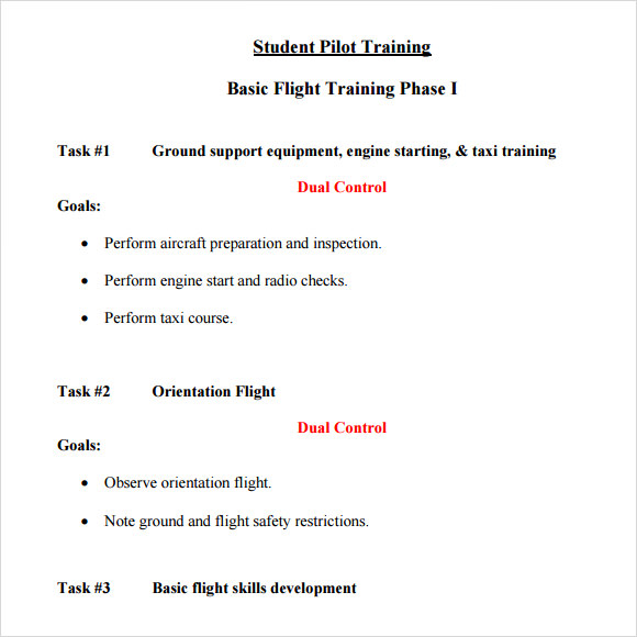 Training Program Outline Template HQ Printable Documents