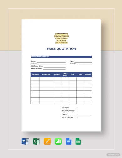 price quotation template2