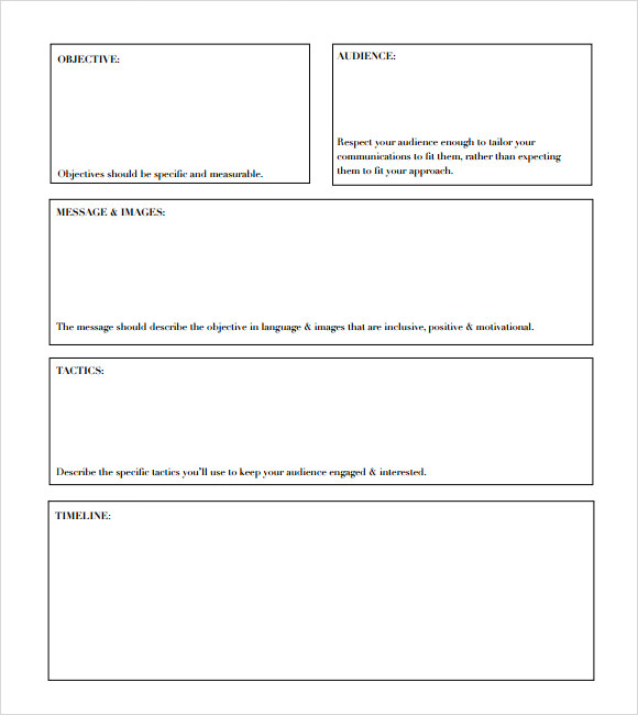 Free Project Outline Template