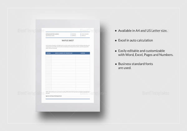 raffle sheet template1