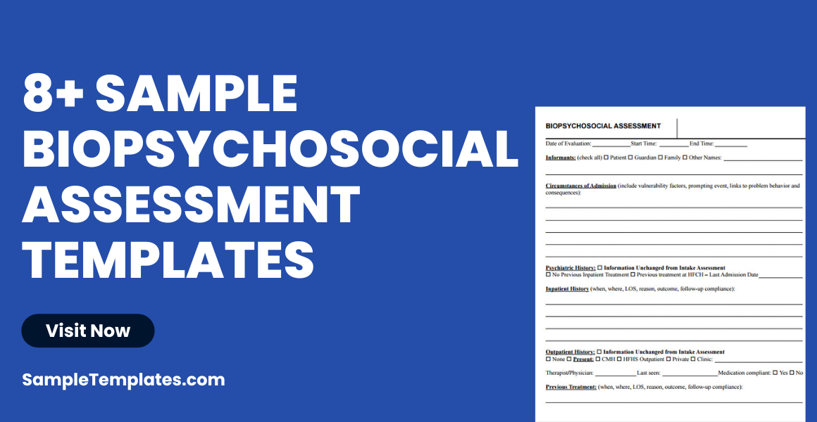 sample biopsychosocial assessment templates