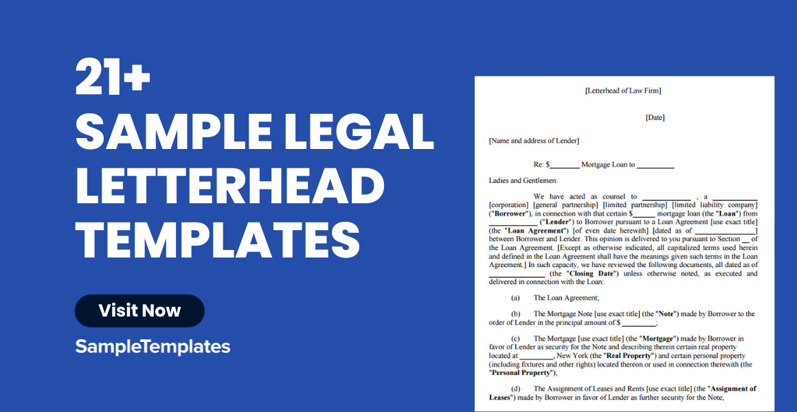 sample legal letterhead templates