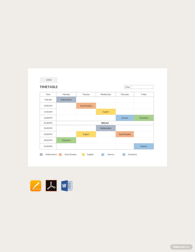 school timetable template1