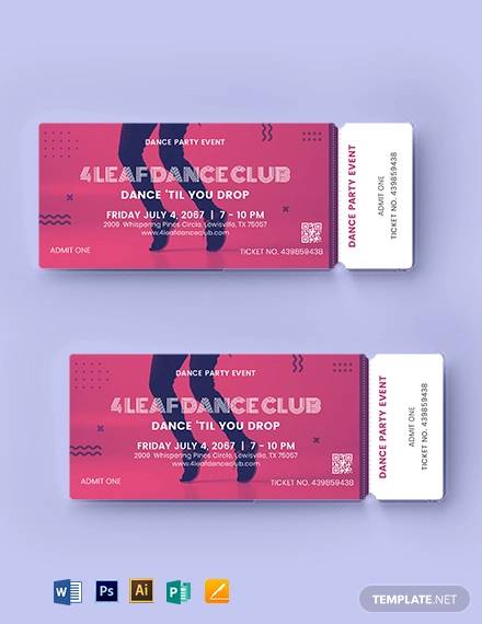 FREE 37 Sample Amazing Event Ticket Templates In AI InDesign MS 