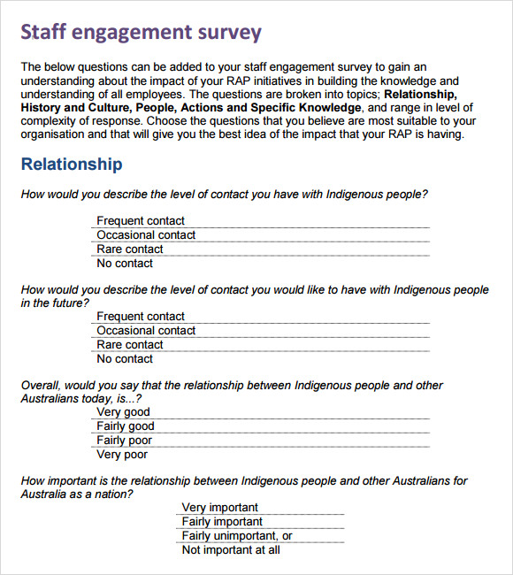 Employee Engagement Questionnaire