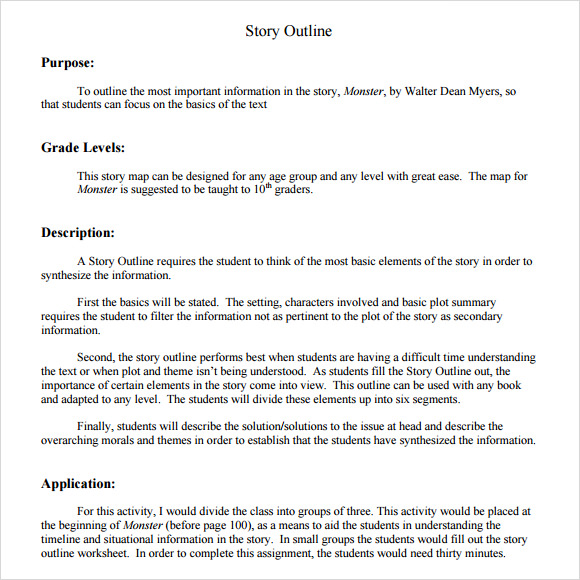 Story Outline Worksheet