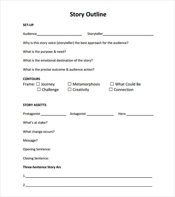 short story essay outline