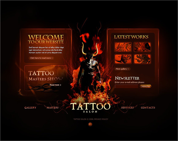 tattoo flash template