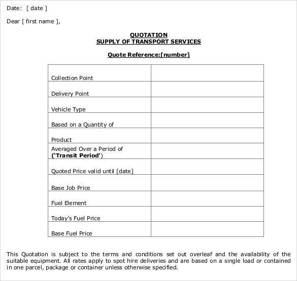 quotation invoice sample Templates  Sample  45 Quotation  Templates