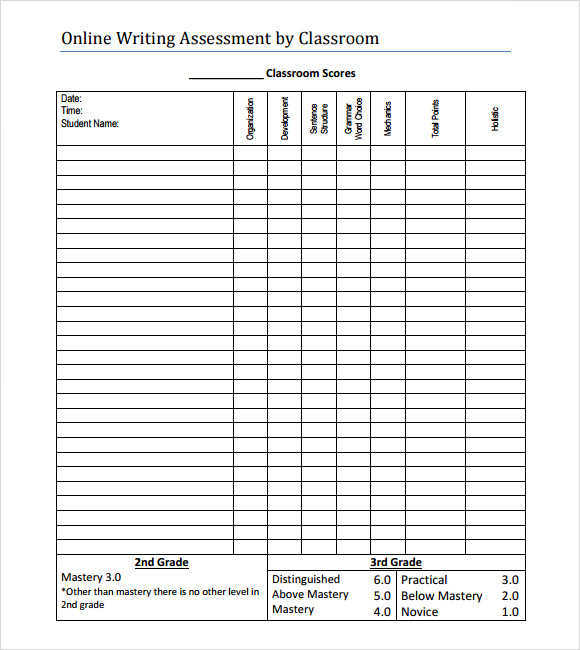 writing template for 2nd grade