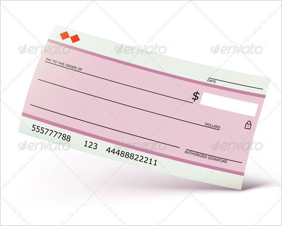 blank personal check
